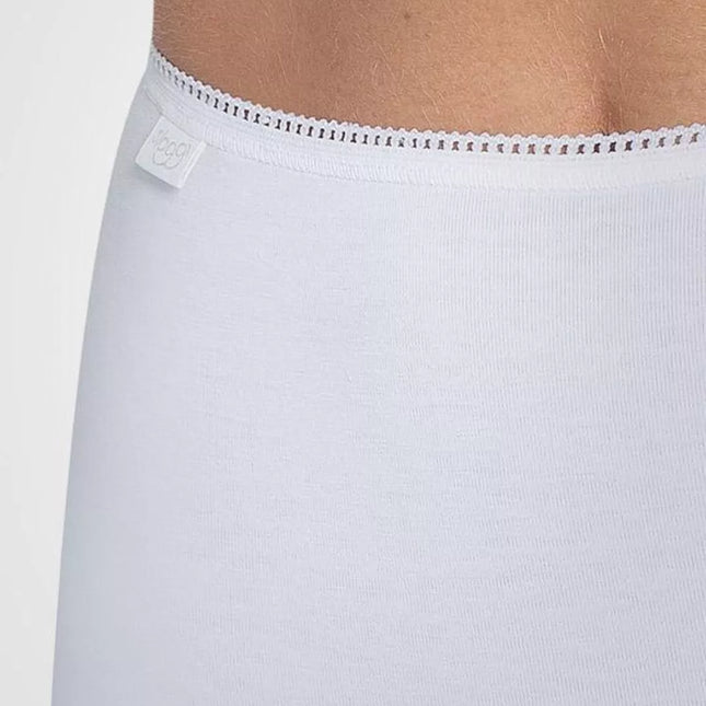 Sloggi 42(XL) dydžio moteriškos baltos spalvos kelnaitės 24/7 Cotton Maxi