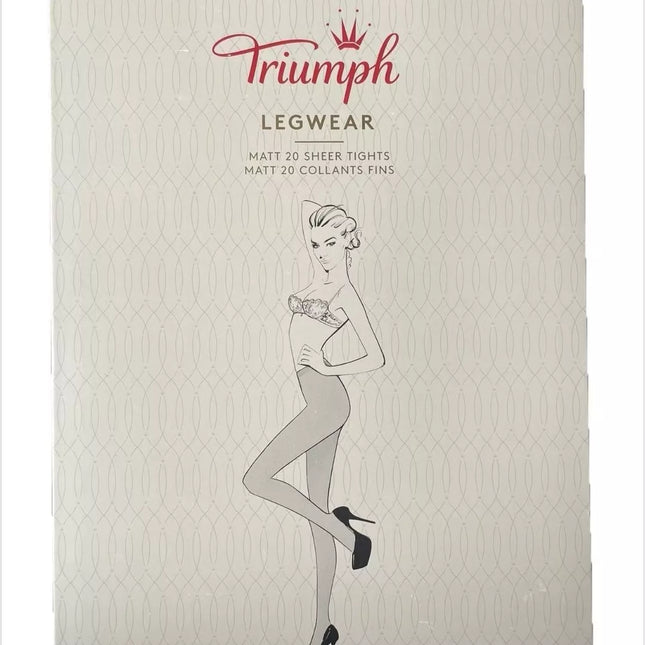 Triumph S dydžio 20DEN juodos spalvos pėdkelnės 14638