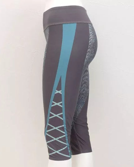 Triumph XL L dydžio pilkos su raštais sportinės tamprės Seamless Motion Rtw Aw18 Capri