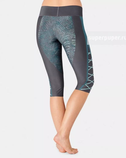 Triumph XL L dydžio pilkos su raštais sportinės tamprės Seamless Motion Rtw Aw18 Capri