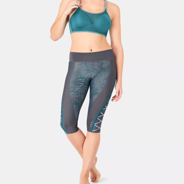 Triumph XL L dydžio pilkos su raštais sportinės tamprės Seamless Motion Rtw Aw18 Capri