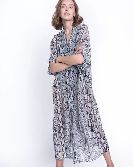 ShaSha pitono rašto paplūdimio kimono Snake