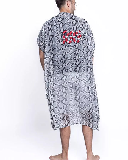 ShaSha pitono rašto paplūdimio kimono Snake