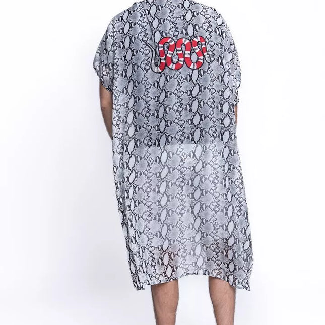 ShaSha pitono rašto paplūdimio kimono Snake