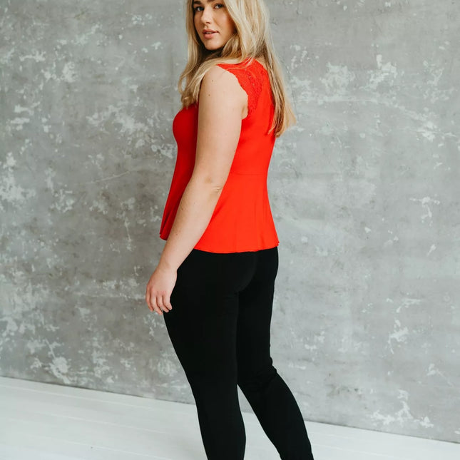 Shasha patogus POPPY moteriškas 2 dalių medvilninis naktinukų komplektas su nėriniais ir kelnėmis