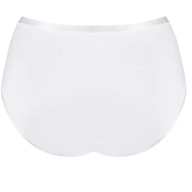 Sloggi 42(XL)  dydžio moteriškos baltos spalvos kelnaitės Feel Pure Maxi C3P