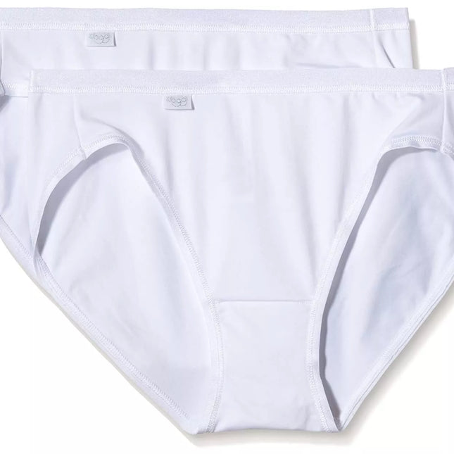 Sloggi 38 40 42 dydžio moteriškos baltos kelnaitės Feel Pure Tai C3P
