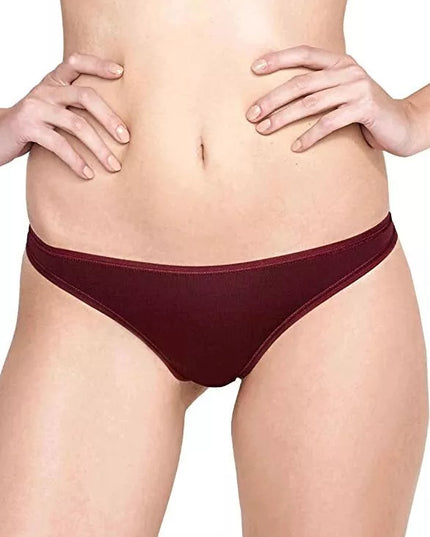 Beedees 38(M) 44(XXL) dydžio bordo spalvos moteriški stringai Stepy String