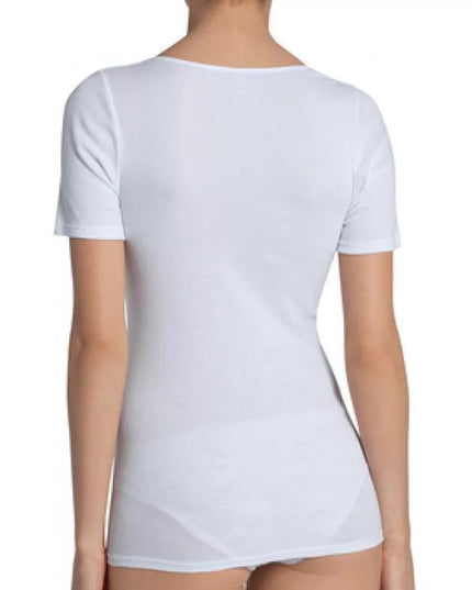 Triumph 46(XXXL)  dydžio baltos spalvos moteriški medvilniniai marškinėliai Yselle Basics Shirt03 2P