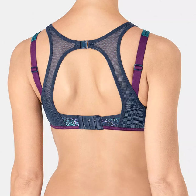 Triumph 85B žalsva violetinė  sportinė  liemenėlė Triaction Magic Motion Pro MW