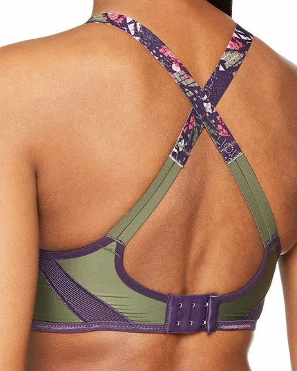 Triumph violetinė marga sportinė  liemenėlė Triaction Magic Motion Pro MWP