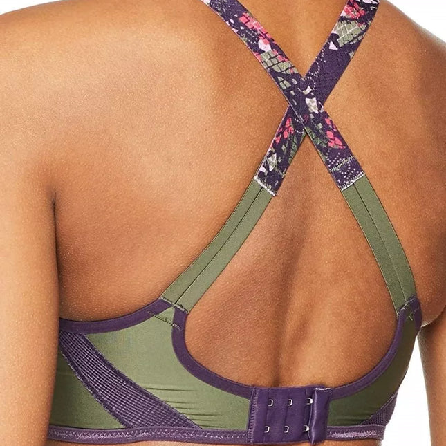 Triumph violetinė marga sportinė  liemenėlė Triaction Magic Motion Pro MWP