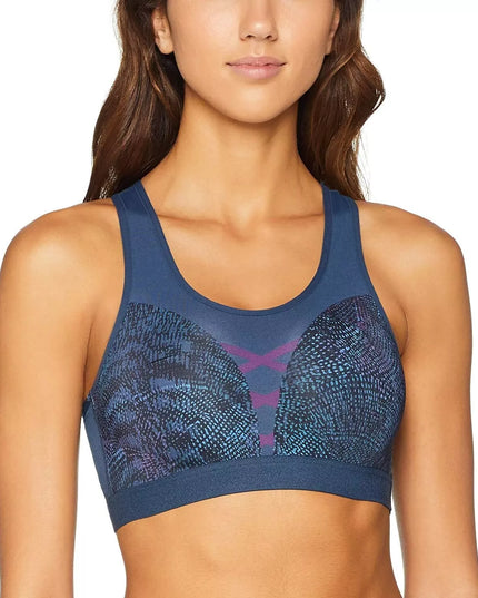 Triumph  XS, S, M dydžio mėlyna marga sportinė  liemenėlė Triaction Seamless Motion N