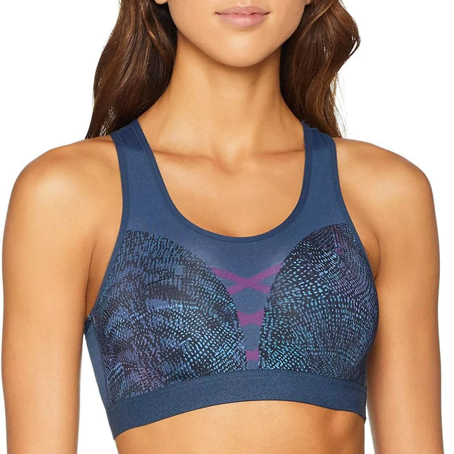 Triumph  XS, S, M dydžio mėlyna marga sportinė  liemenėlė Triaction Seamless Motion N