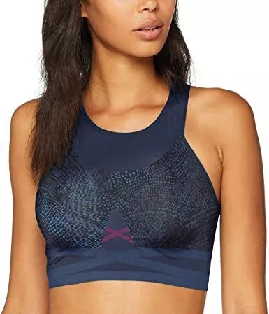 Triumph  M(38) dydžio mėlyna marga sportinė  liemenėlė Triaction Seamless Motion P