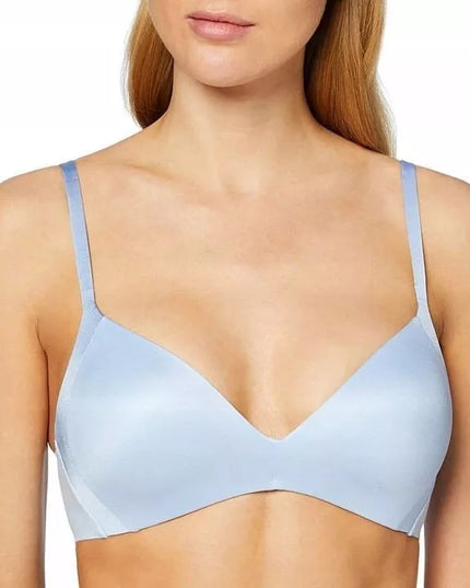 Triumph 70D dydžio melsva liemenėlė Body Make-Up Soft Touch E  EX