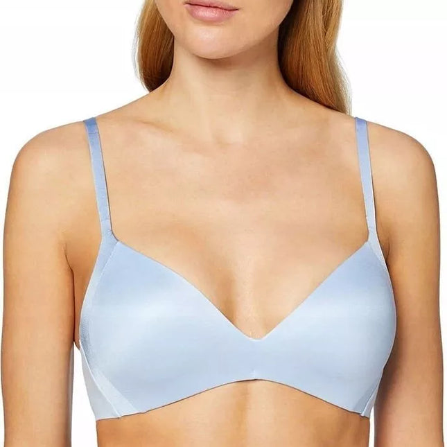 Triumph 70D dydžio melsva liemenėlė Body Make-Up Soft Touch E  EX