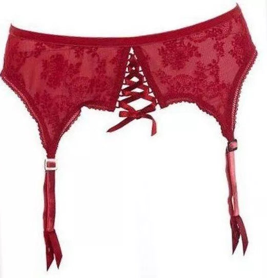 Triumph L(40) raudonos spalvos kojinių diržas Velvet passion S