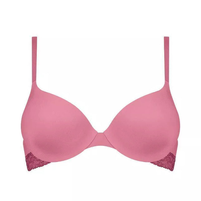 Sloggi 70B rausvos spalvos liemenėlė Wow lace WHP