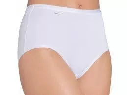 Sloggi 42(XL)  dydžio moteriškos baltos spalvos kelnaitės Feel Pure Maxi C3P