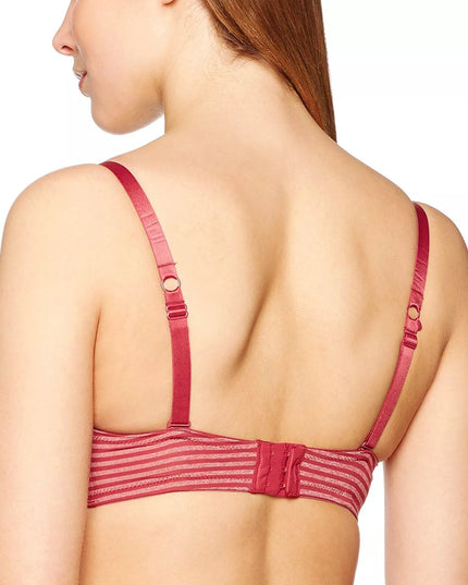 BeeDees 70A ir 80A 75D 75A dryžuota bordo liemenėlė New day WHPM