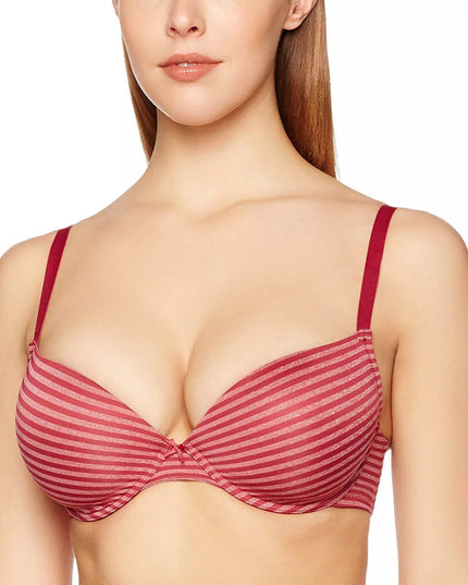 BeeDees 70A ir 80A 75D 75A dryžuota bordo liemenėlė New day WHPM
