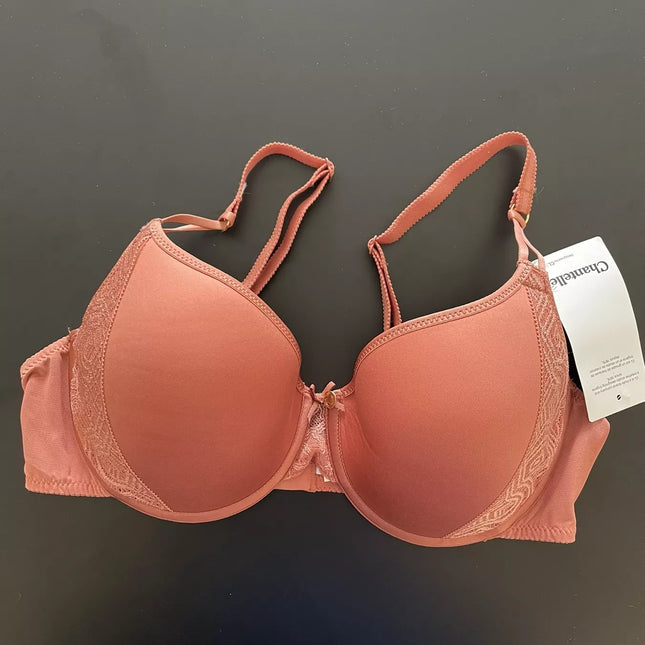 Chantelle 80C dydžio rudos spalvos push up liemenėlė C15B6