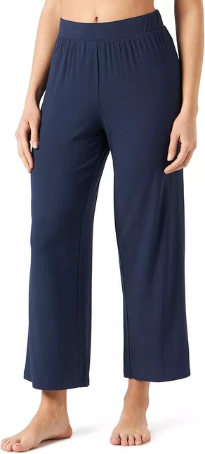 Triumph 38(M) dydžio moteriškos tamsiai mėlynos spalvos pižaminės kelnės Climate Control Cropped Trousers