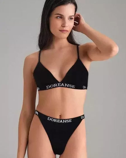 Doreanse moteriškos juodos kelnaitės 7154