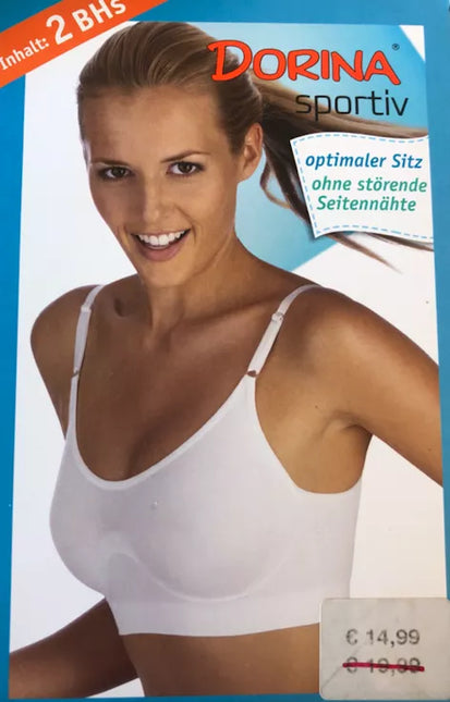 Dorina  sportinė balta liemenėlė Sportiv