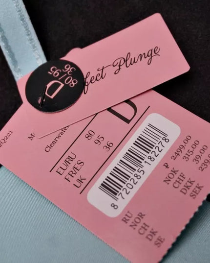 Hunkemoller  žydro spalvos liemenėlė Plunge