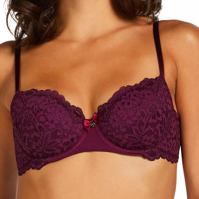 Hunkemoller Rose paminkštinta violetinės spalvos liemenėlė