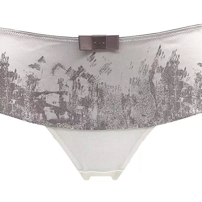 Triumph 40(L) dydžio sidabro spalvos margos kelnaitės  Delightful Essence Hipster String