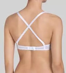 Triumph 80C dydžio baltos spalvos liemenėlė body makeup blossom WHPM