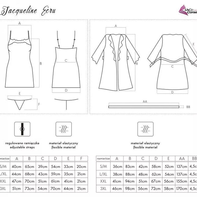 LivCo seksualus violetinis 3 dalių komplektas JACQUELINE