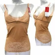 Triumph 38 trumpi rudos  spalvos koregojantis apatiniai marškinėliai Lace Sensation Shirt 02
