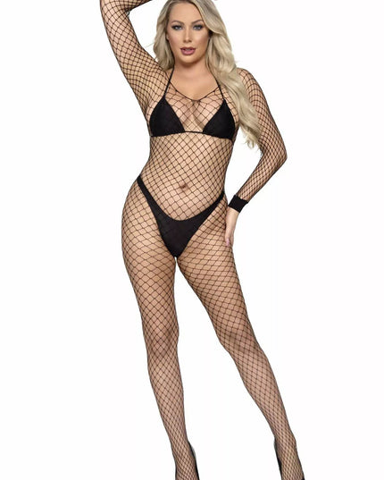 Leg Avenue seksuali stambaus tinklo viso kūno kojinė