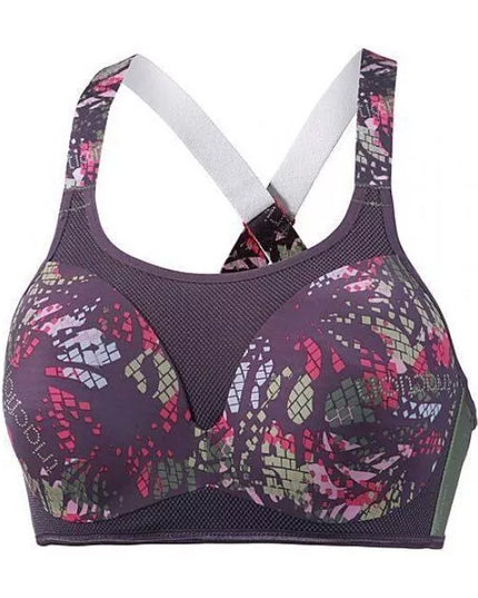 Triumph violetinė marga sportinė  liemenėlė Triaction Magic Motion Pro MWP