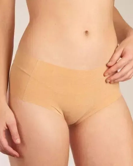 Sloggi L(40) dydžio garstyčių  spalvos kelnaitės Zero Feel Natural Midi
