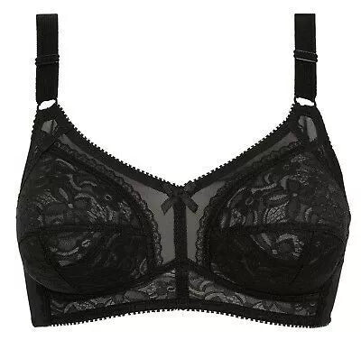 Naturana juoda klasikinė liemenėlė  Naturana 5422