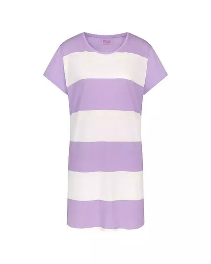 Triumph medvilniniai alyvinės spalvos naktinukai trumpomis rankovėmis Nightdresses NDK 02 X