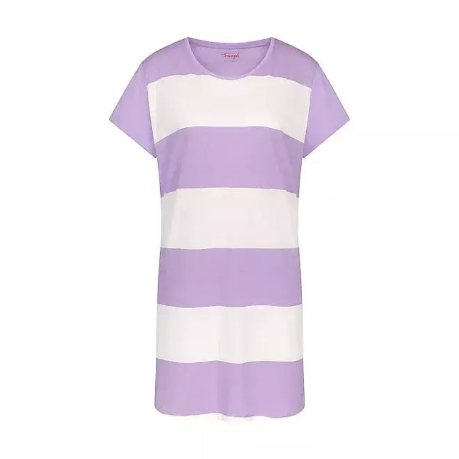 Triumph medvilniniai alyvinės spalvos naktinukai trumpomis rankovėmis Nightdresses NDK 02 X