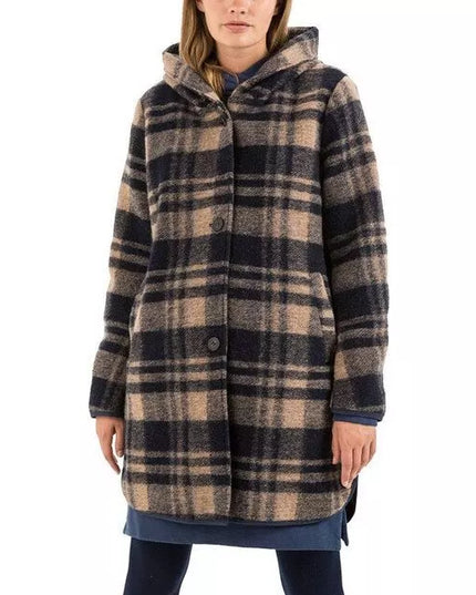 Camel Active  34(XS) dydžio rudas margas moteriškas rudeninis paltas  310050 6F32