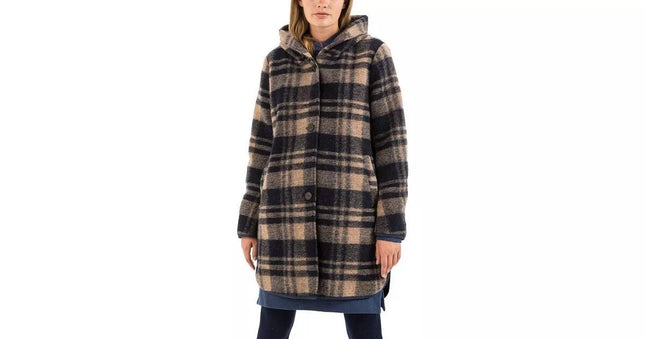 Camel Active  34(XS) dydžio rudas margas moteriškas rudeninis paltas  310050 6F32