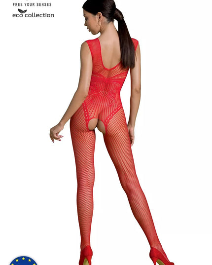 Passion ECO seksuali raudona viso kūno kojinė ECO BS003