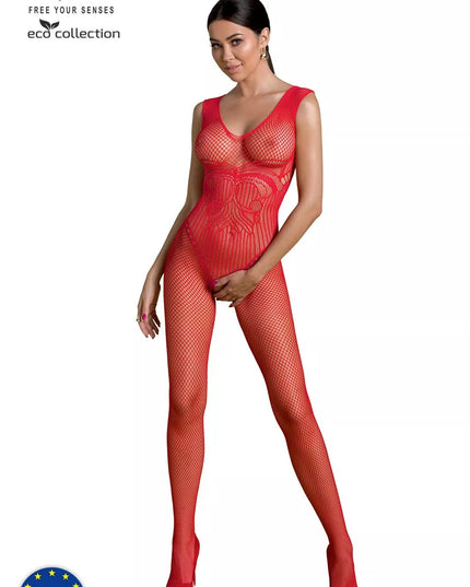 Passion ECO seksuali raudona viso kūno kojinė ECO BS003