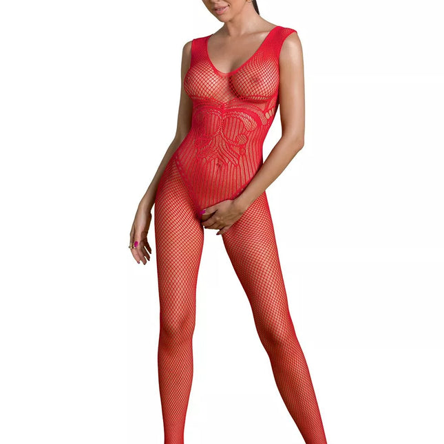 Passion ECO seksuali raudona viso kūno kojinė ECO BS003