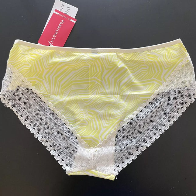 Passionata 36(S) 44(XXXL) dydžio geltonos margintos kelnaitės  5464-TS