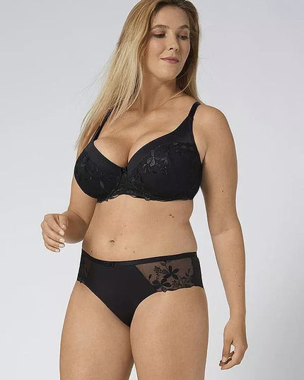 Triumph 75G dydžio juodos spalvos  liemenėlė Sexy Angel Spotlight WHU X