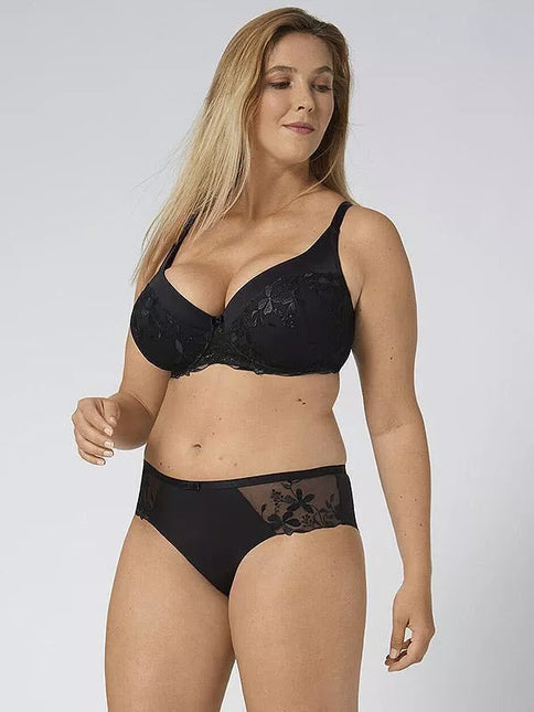 Triumph 75G dydžio juodos spalvos  liemenėlė Sexy Angel Spotlight WHU X